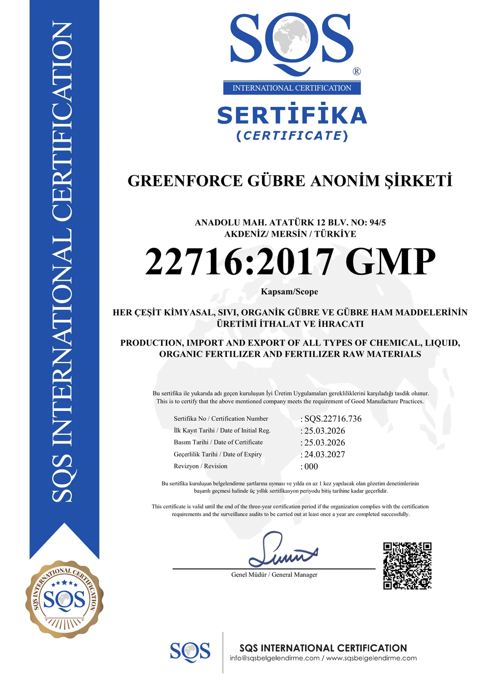 ISO 22716:2017 GMP